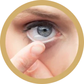 Consulta de adaptación de lentes de contacto blandos y rígidos gas permeable