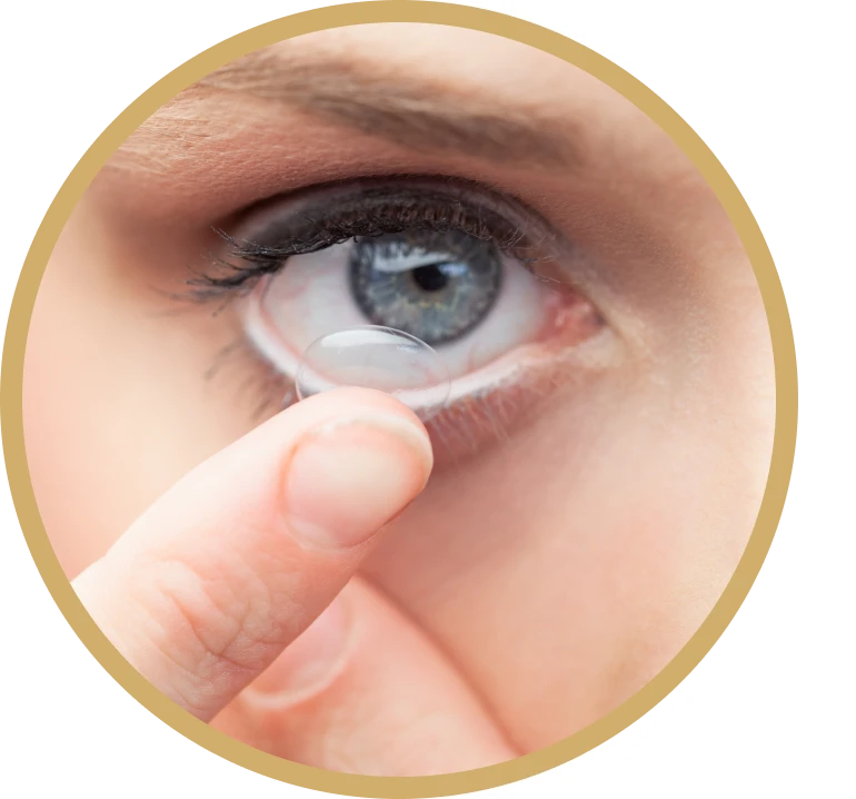 Consulta de adaptación optometría general de lentes de contacto blandos y rígidos gas permeable
